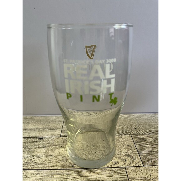 Guinness Beer Pint Glass St Patrick's Day 2008 Real Irish Pint Harp 22 ounces - Picture 2 of 5